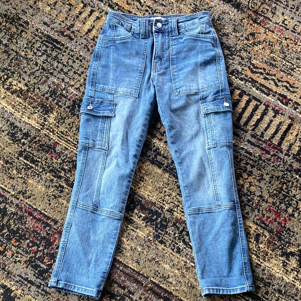 KanCan Huntsville high rise cargo slim straight